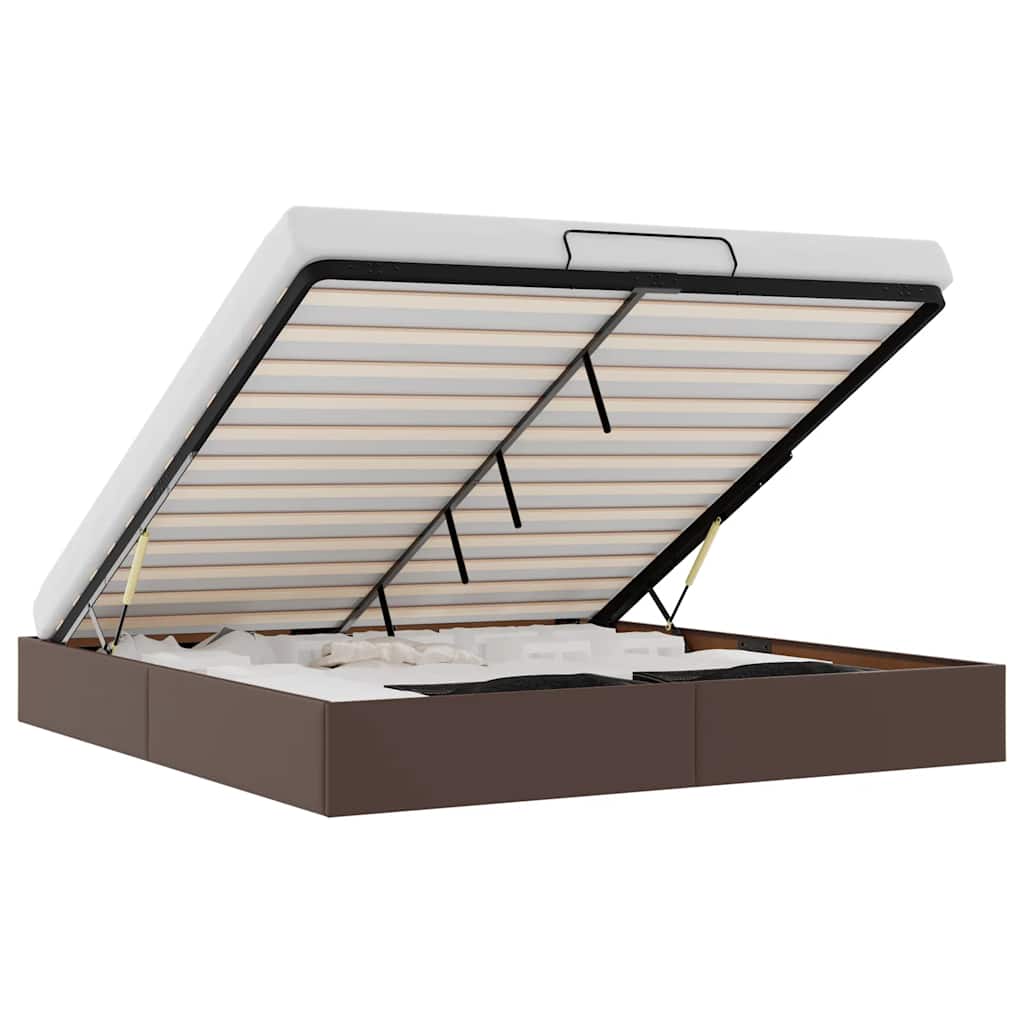 Πλαίσιο κρεβατιού οθωμανικού κρεβατιού χωρίς στρώμα Καφέ - Pakobazaar