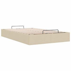 Οθωμανικό πλαίσιο κρεβατιού χωρίς στρώμα Κρέμα 120x190cm Ύφασμα