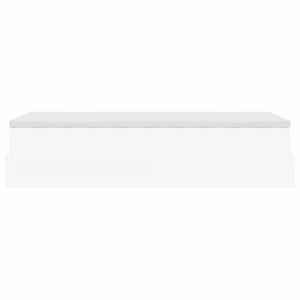 Οθωμανικό κρεβάτι με στρώμα Λευκό 90x190cm Faux Leather - Pakobazaar