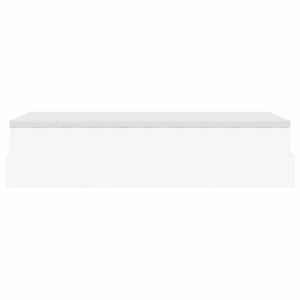 Οθωμανικό κρεβάτι με στρώμα Λευκό 90x200cm Faux Leather - Pakobazaar