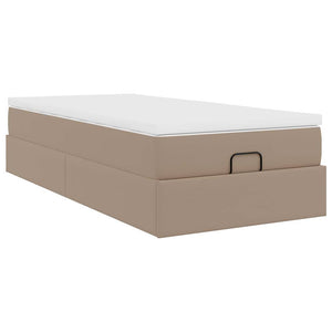 Οθωμανικό κρεβάτι με στρώμα Cappucino 90x200cm Faux Leather