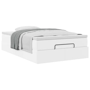 Οθωμανικό κρεβάτι με στρώμα Λευκό 120x190 cm Faux Leather - Pakobazaar