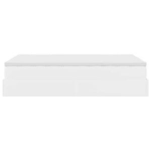 Οθωμανικό κρεβάτι με στρώμα Λευκό 120x190 cm Faux Leather - Pakobazaar