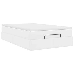 Οθωμανικό κρεβάτι με στρώμα Λευκό 120x190 cm Faux Leather - Pakobazaar