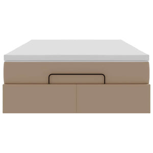 Οθωμανικό κρεβάτι με στρώμα Cappucino 120x190cm Faux Leather - Pakobazaar