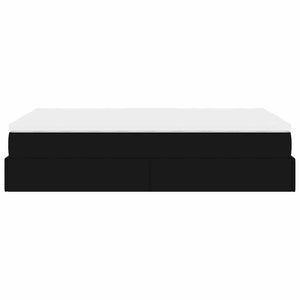 Οθωμανικό κρεβάτι με στρώμα Μαύρο 120x200 cm Faux Leather - Pakobazaar