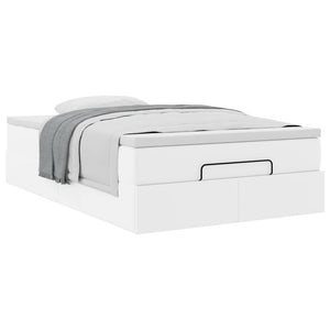 Οθωμανικό κρεβάτι με στρώμα Λευκό 120x200cm Faux Leather - Pakobazaar