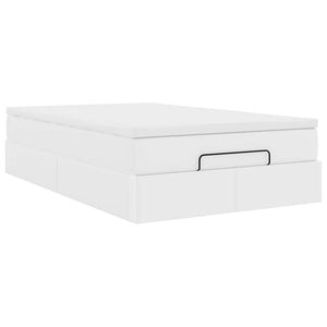 Οθωμανικό κρεβάτι με στρώμα Λευκό 120x200cm Faux Leather - Pakobazaar