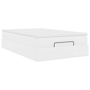 Οθωμανικό κρεβάτι με στρώμα Λευκό 120x200cm Faux Leather - Pakobazaar