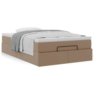 Οθωμανικό κρεβάτι με στρώμα Cappucino 120x200cm Faux Leather - Pakobazaar