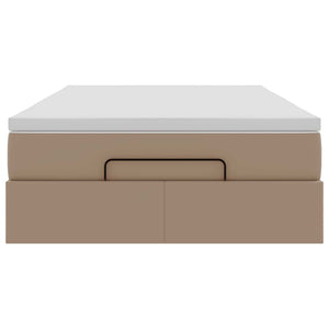 Οθωμανικό κρεβάτι με στρώμα Cappucino 120x200cm Faux Leather - Pakobazaar