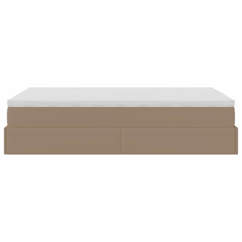 Οθωμανικό κρεβάτι με στρώμα Cappucino 120x200cm Faux Leather - Pakobazaar