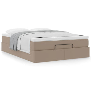 Οθωμανικό κρεβάτι με στρώμα Cappucino 140x190cm Faux Leather - Pakobazaar
