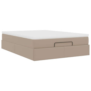 Οθωμανικό κρεβάτι με στρώμα Cappucino 140x190cm Faux Leather - Pakobazaar