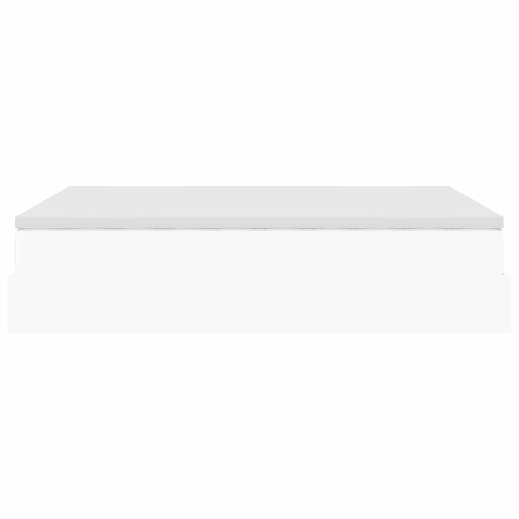 Οθωμανικό κρεβάτι με στρώμα Λευκό 140x200cm Faux Leather - Pakobazaar