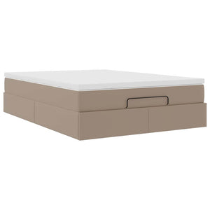 Οθωμανικό κρεβάτι με στρώμα Cappucino 140x200cm Faux Leather - Pakobazaar