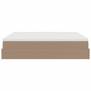 Οθωμανικό κρεβάτι με στρώμα Cappucino 160x200cm Faux Leather - Pakobazaar