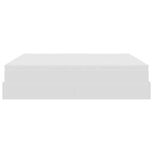 Οθωμανικό κρεβάτι με στρώματα Λευκό 200x200cm Faux Leather - Pakobazaar