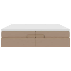 Οθωμανικό κρεβάτι με στρώματα Cappucino 200x200cm Faux Leather - Pakobazaar
