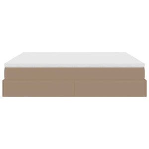 Οθωμανικό κρεβάτι με στρώματα Cappucino 200x200cm Faux Leather - Pakobazaar
