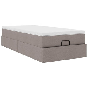 Οθωμανικό κρεβάτι με στρώμα Taupe 80x200cm ύφασμα - Pakobazaar