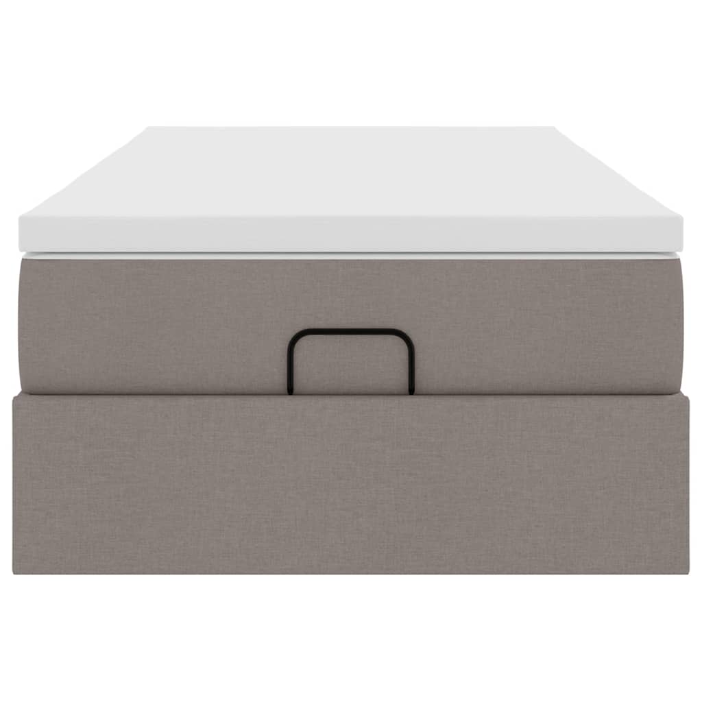 Οθωμανικό κρεβάτι με στρώμα Taupe 100x200cm ύφασμα