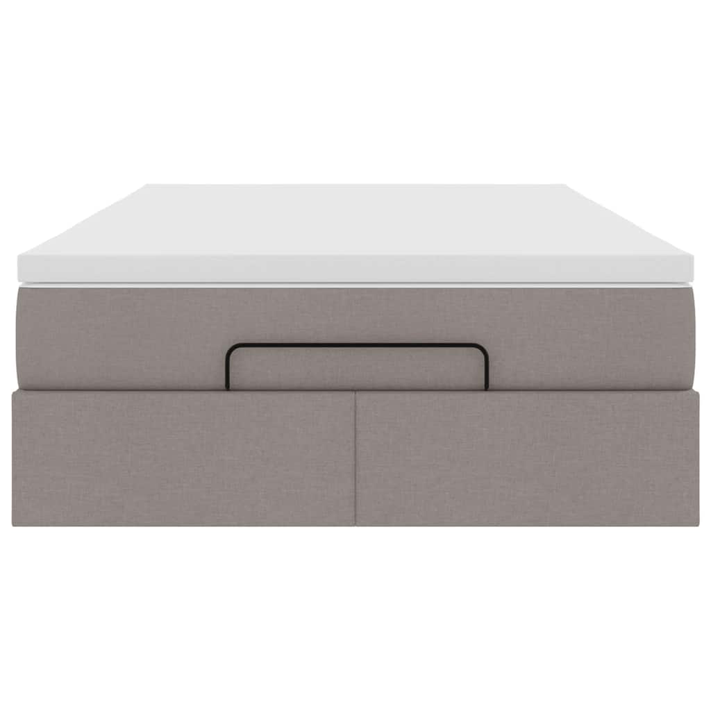 Οθωμανικό κρεβάτι με στρώμα Taupe 120x190 cm Ύφασμα