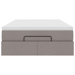 Οθωμανικό κρεβάτι με στρώμα Taupe 120x190 cm Ύφασμα