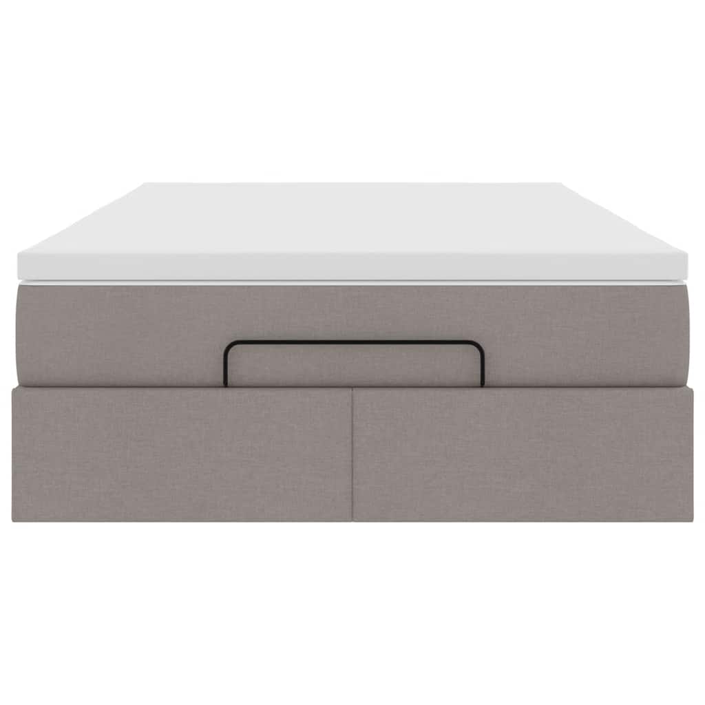 Οθωμανικό κρεβάτι με στρώμα Taupe 120x200cm ύφασμα - Pakobazaar