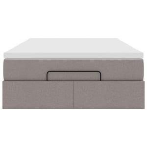 Οθωμανικό κρεβάτι με στρώμα Taupe 120x200cm ύφασμα - Pakobazaar