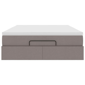 Οθωμανικό κρεβάτι με στρώμα Taupe 140x200cm ύφασμα