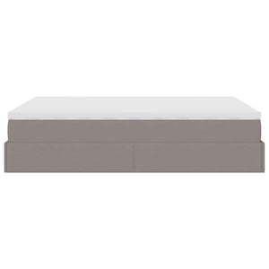 Οθωμανικό κρεβάτι με στρώμα Taupe 140x200cm ύφασμα