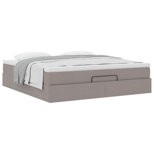 Οθωμανικό κρεβάτι με στρώμα Taupe 160x200cm ύφασμα - Pakobazaar