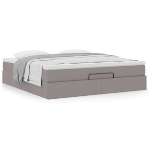 Οθωμανικό κρεβάτι με στρώμα Taupe 180x200cm ύφασμα