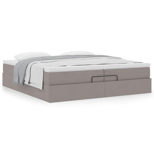 Οθωμανικό κρεβάτι με στρώματα Taupe 200x200cm ύφασμα - Pakobazaar