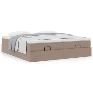 Οθωμανικό κρεβάτι με στρώματα Cappucino 160x200cm Faux Leather - Pakobazaar