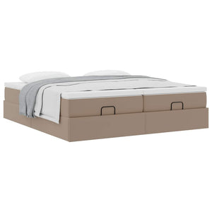 Οθωμανικό κρεβάτι με στρώματα Cappucino 160x200cm Faux Leather - Pakobazaar