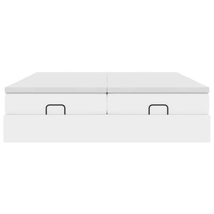 Οθωμανικό κρεβάτι με στρώματα Λευκό 200x200cm Faux Leather - Pakobazaar