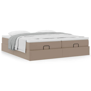 Οθωμανικό κρεβάτι με στρώματα Cappucino 200x200cm Faux Leather - Pakobazaar