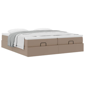 Οθωμανικό κρεβάτι με στρώματα Cappucino 200x200cm Faux Leather - Pakobazaar