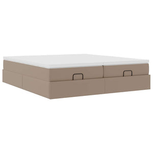 Οθωμανικό κρεβάτι με στρώματα Cappucino 200x200cm Faux Leather - Pakobazaar