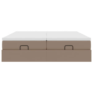 Οθωμανικό κρεβάτι με στρώματα Cappucino 200x200cm Faux Leather - Pakobazaar