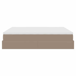 Οθωμανικό κρεβάτι με στρώματα Cappucino 200x200cm Faux Leather - Pakobazaar