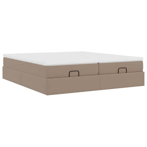 Οθωμανικό κρεβάτι με στρώματα Cappucino 200x200cm Faux Leather - Pakobazaar