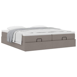 Οθωμανικό κρεβάτι με στρώματα Taupe 160x200cm ύφασμα - Pakobazaar