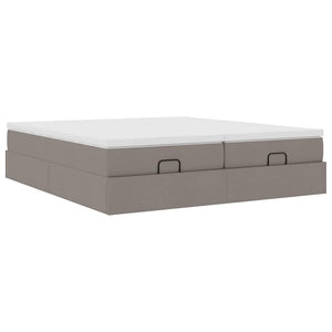 Οθωμανικό κρεβάτι με στρώματα Taupe 160x200cm ύφασμα - Pakobazaar
