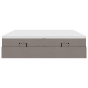 Οθωμανικό κρεβάτι με στρώματα Taupe 160x200cm ύφασμα - Pakobazaar