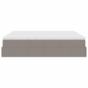 Οθωμανικό κρεβάτι με στρώματα Taupe 180x200cm ύφασμα