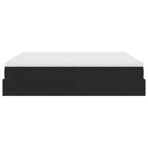 Οθωμανικό κρεβάτι με στρώματα Μαύρο 180x200cm Velvet - Pakobazaar