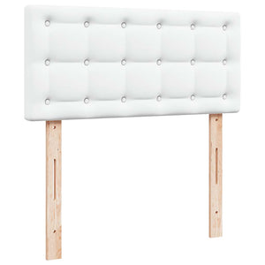 Οθωμανικό κρεβάτι με στρώμα Λευκό 90x200cm Faux Leather - Pakobazaar